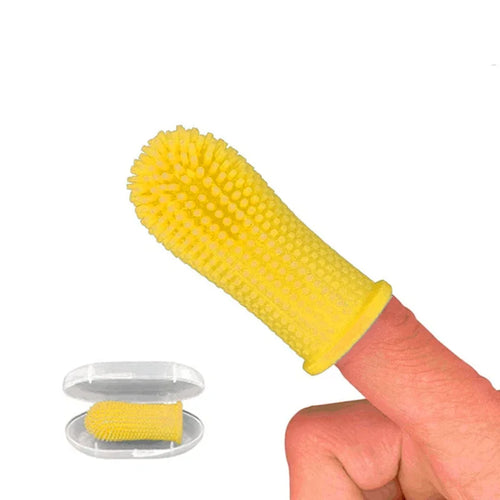 1PC Dog Super Soft Pet Finger Toothbrush Teeth Cleaning Bad Breath