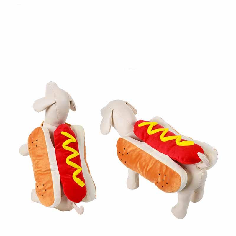 Paw-some Pup Hot Dog Costume: Funny Halloween Outfit for Pets