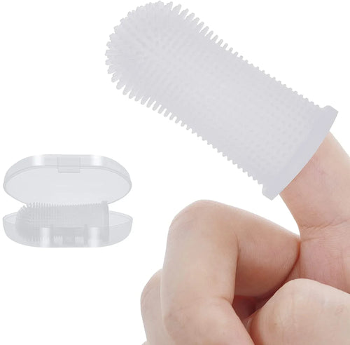 1PC Dog Super Soft Pet Finger Toothbrush Teeth Cleaning Bad Breath