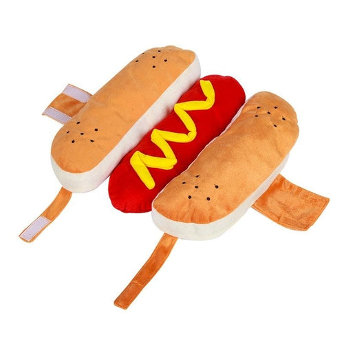 Paw-some Pup Hot Dog Costume: Funny Halloween Outfit for Pets